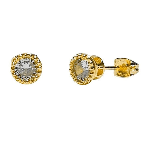 CZ Diamant Ohrstecker - 7mm
