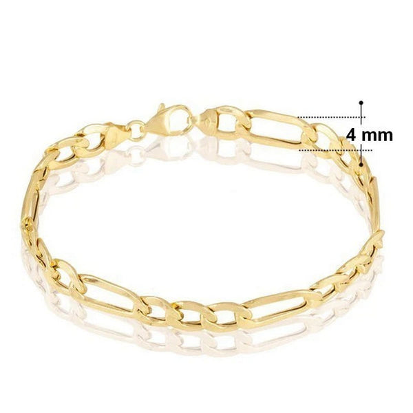 Damenarmband - Figaro-Geflecht - 4 mm