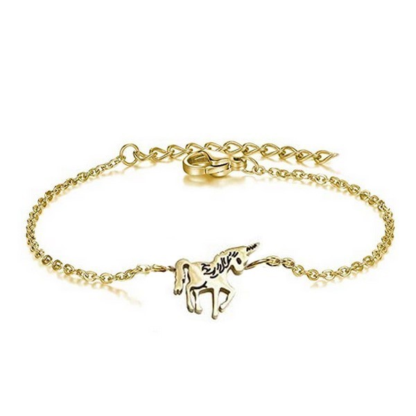 316 Steel Bracelet - Gold-colored Unicorn