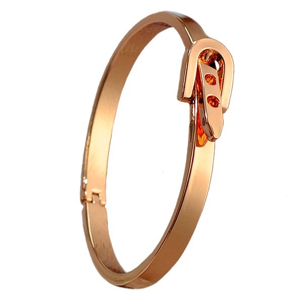 Damenarmband - Roségoldenes Gürtelarmband