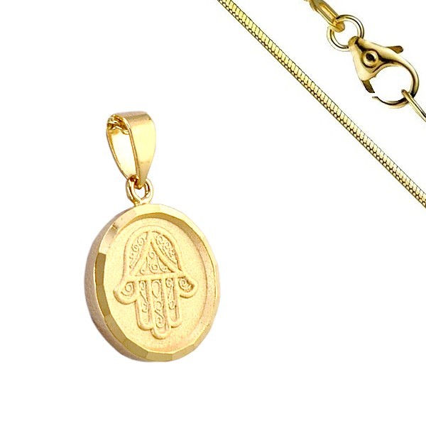 Damen Halskette - Orientalischer Schmuck - Kleine Hand der Fatima