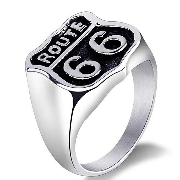 Men's Ring - 316 Steel - Route 66