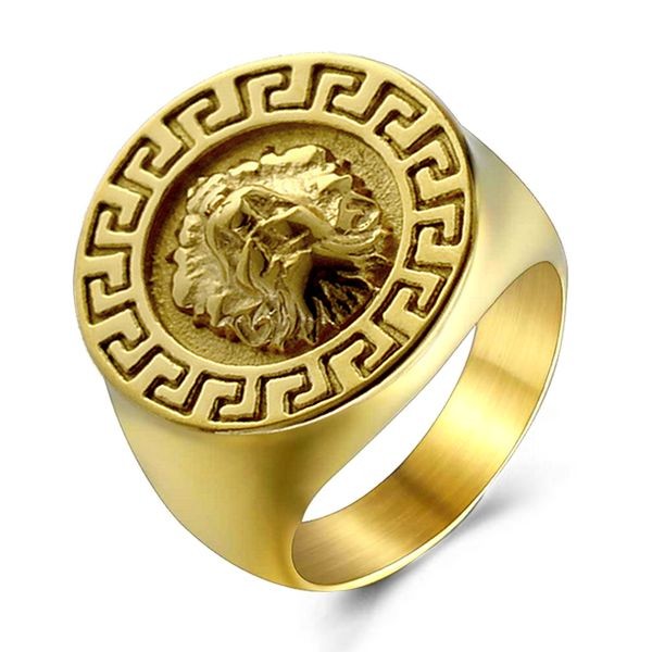 Men's ring - 316 steel - Lion head