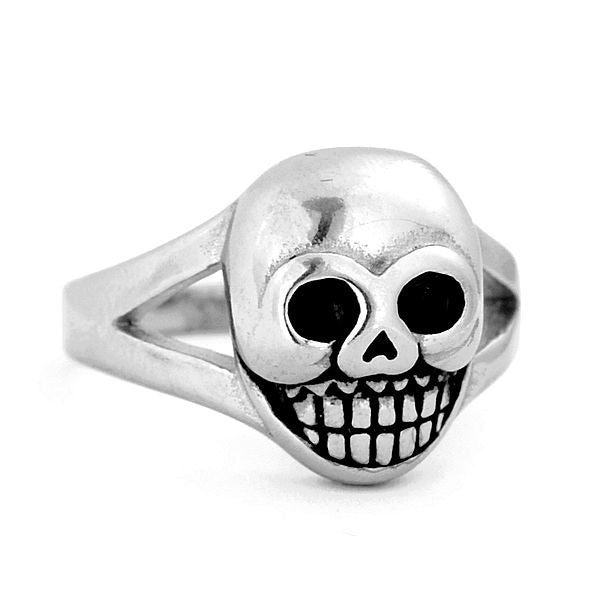 Men's Ring - 316 Steel - Smiling Skull