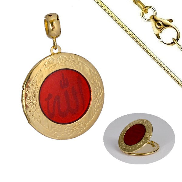 Damenhalskette, orientalischer Schmuck, Schachtel zum Öffnen für Foto