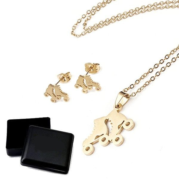 Roller necklace &amp; earrings set