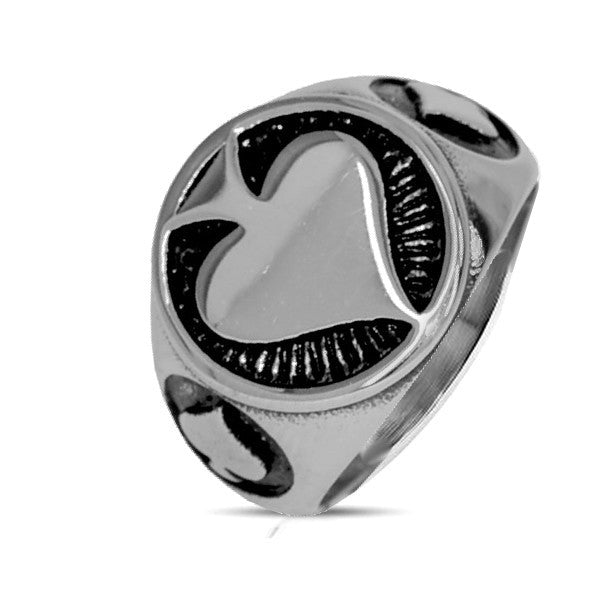 Herrenring aus 316er Stahl mit Bildkarte