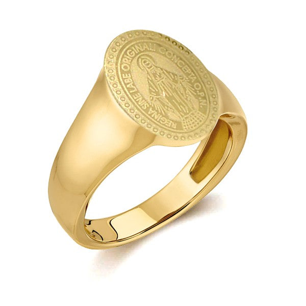 Christ 316 Stahl Gold Siegelring