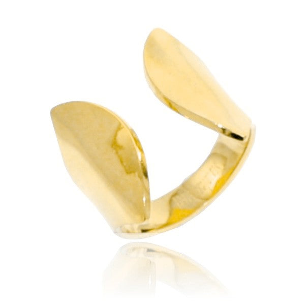 Breiter Goldring aus 316er Stahl