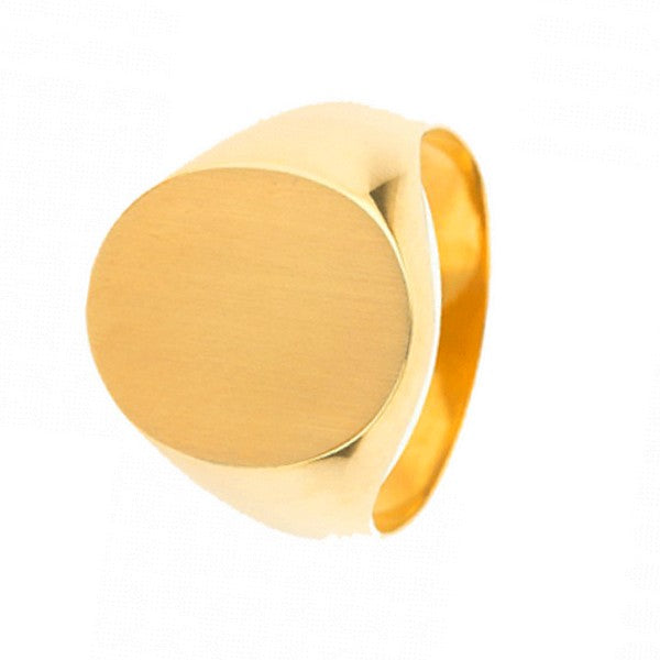 Goldener Siegelring aus Edelstahl