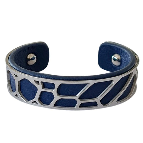 Women's bracelet - Stainless steel - leather available in different colors