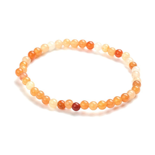 Bracelet for men or women, natural aventurine stones 4 mm