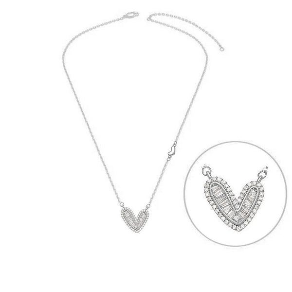 925 Silver Celestial Heart Necklace