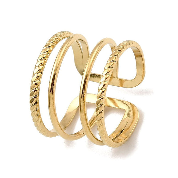 Four-row adjustable women's ring