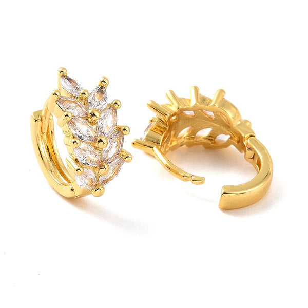 CZ Diamant Spike Ohrringe
