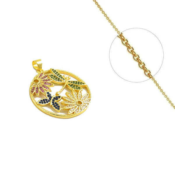 Halskette mit Anhänger aus natürlichem Zirkonium