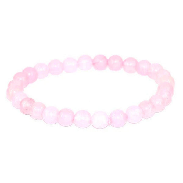 Armband für Damen oder Herren - 8 mm Naturstein - Rosenquarz